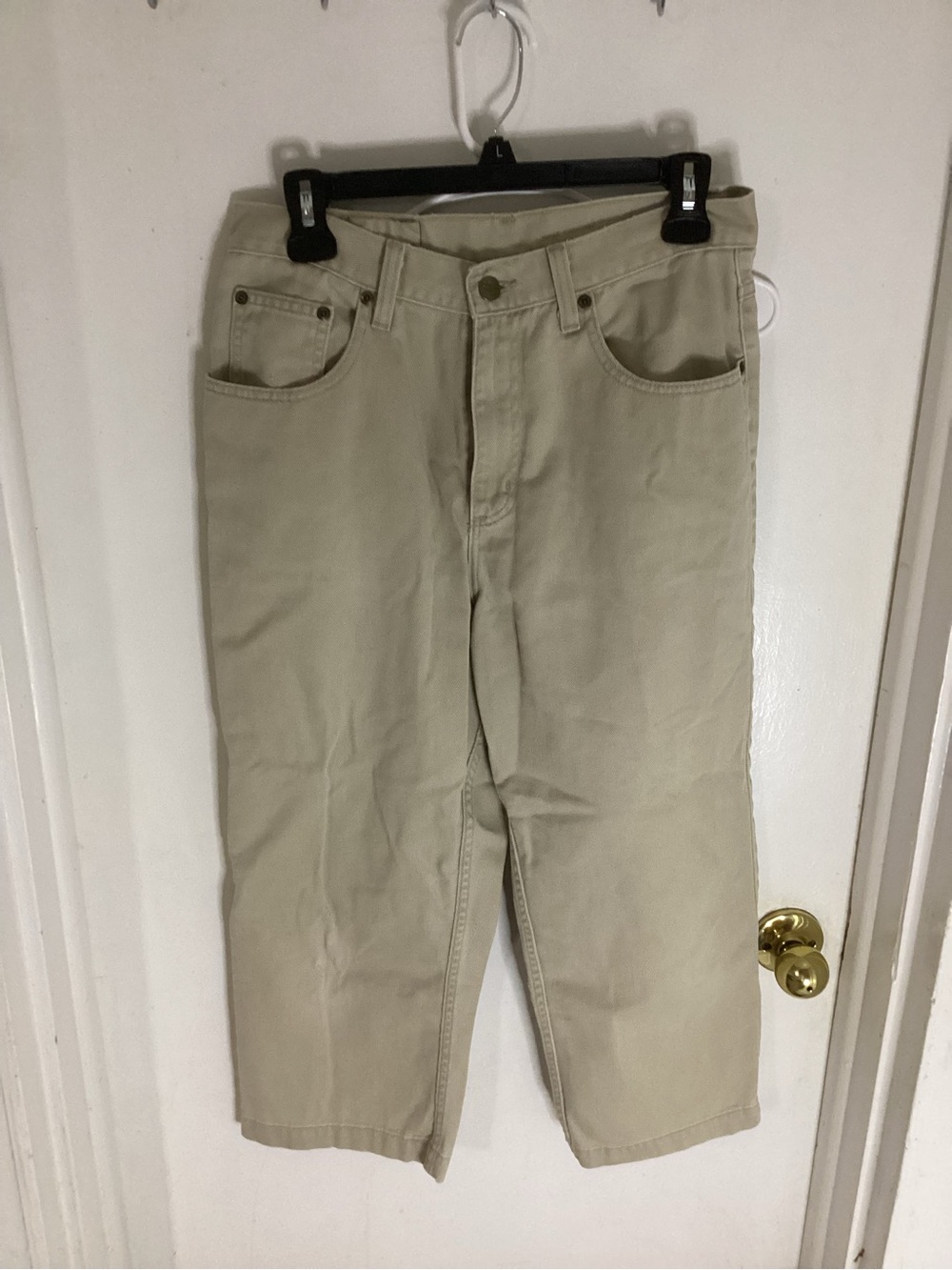 L.L. Bean Womens Khaki Capri Pants Size 10